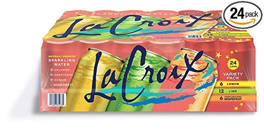 LA CROIX SPARKLING WATER - LEMON, LIME, AND GRAPEFRUIT VARIETY PACK (24 PACK) FOR $6.88