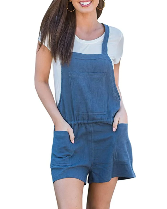 WOMEN’S ROMPER ONE PIECE SHORTS OVERALL JUMPSUIT FOR $7.60