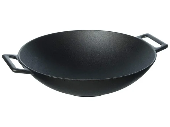 CAST IRON GRILLING WOK FOR $19.99