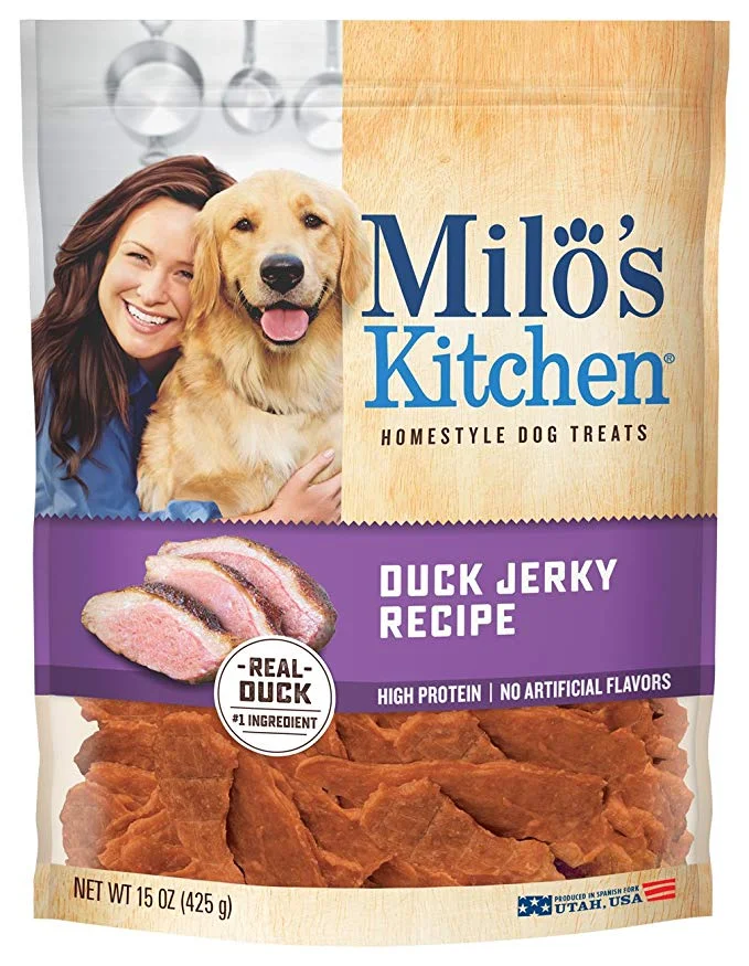 MILO’S KITCHEN DUCK JERKY RECIPE DOG TREATS FOR $3.14