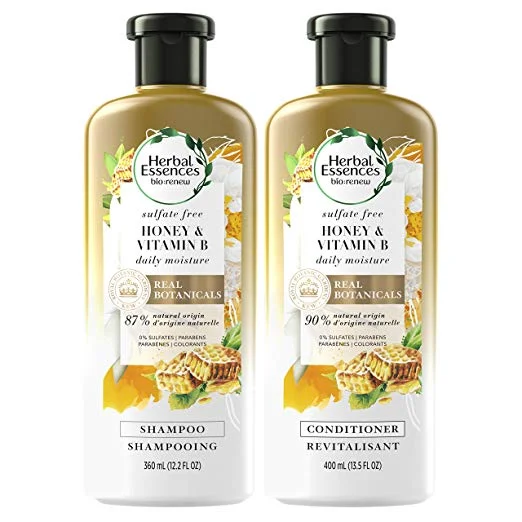 HERBAL ESSENCES SHAMPOO AND SULFATE FREE CONDITIONER KIT - BIORENEW HONEY AND VITAMIN B FOR $8.39