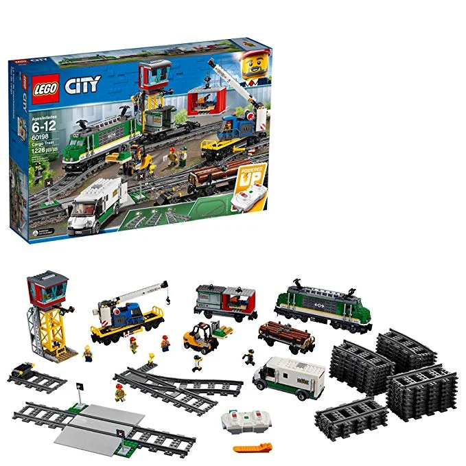 LEGO CITY CARGO TRAIN REMOTE CONTROL TRAIN BUILDING SET WITH TRACKS FOR $150.64