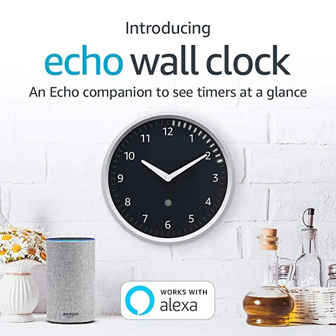 AMAZON ECHO WALL CLOCK FOR $24.99