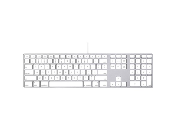 APPLE ALUMINUM WIRED KEYBOARD (REFURBISHED) FOR $29.99