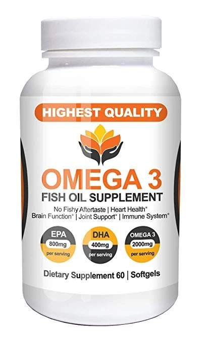 OMEGA 3 FISH OIL SUPPLEMENTS (60 CAPSULES) FOR $4.04