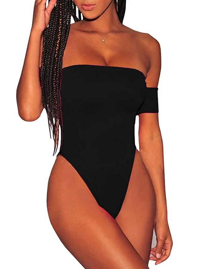 WOMENS ONE PIECE OFF-SHOULDER MONOKINI SWIMSUIT FOR $8.10
