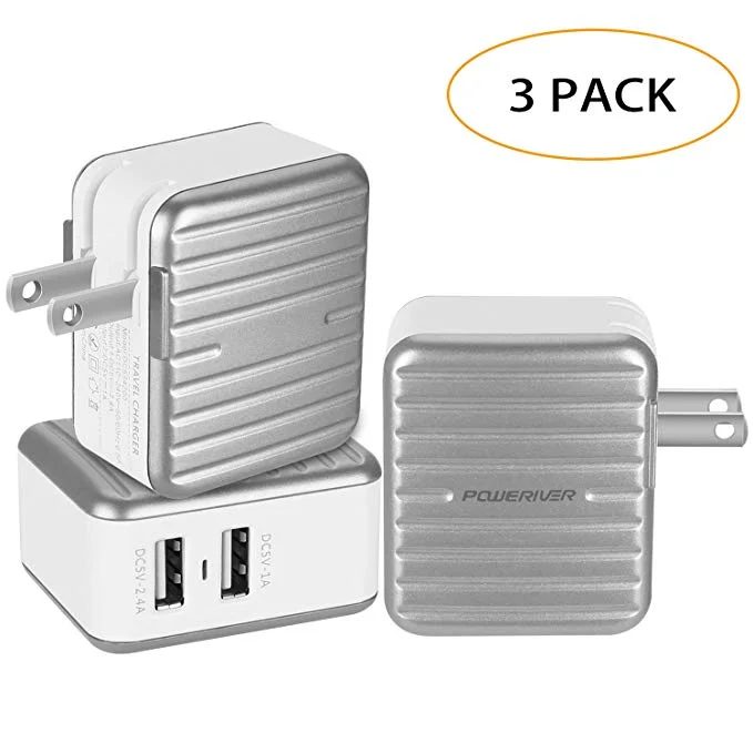 2-USB PORT WALL ADAPTER (3 PACK) FOR $13.99
