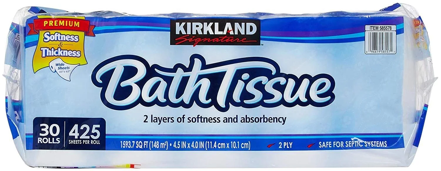 KIRKLAND SIGNATURE BATH TISSUE 2-PLY (30 COUNT) FOR $18.99