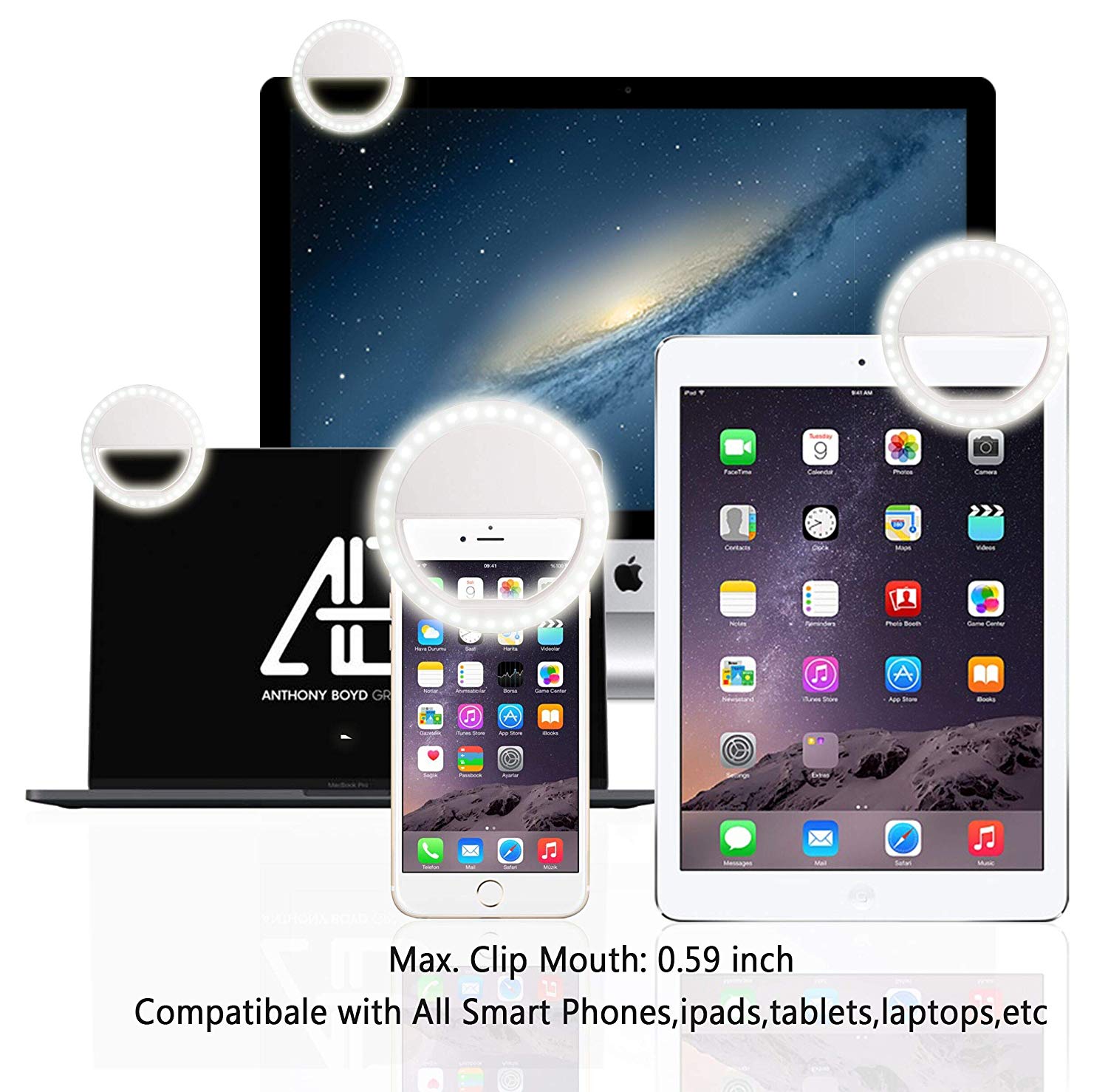 CLIP-ON SELFIE RING LIGHT FOR $4.49