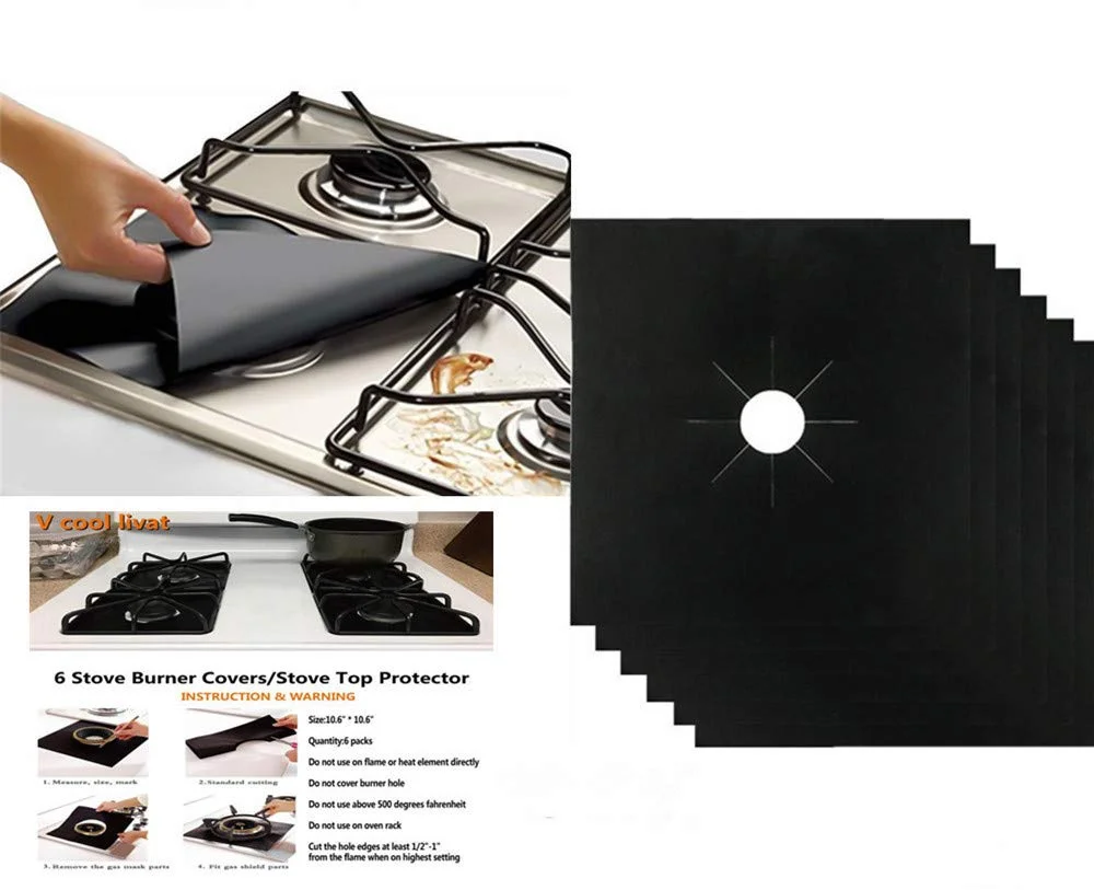 REUSEABLE GAS STOVE BURNER COVERS FOR $3.74