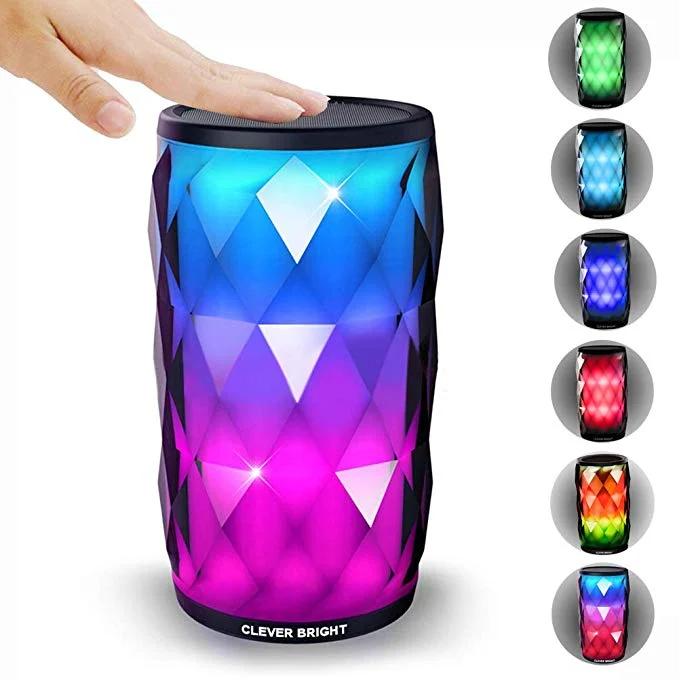 6 LIGHT LED PORTABLE BLUETOOTH SPEAKER FOR $17.30