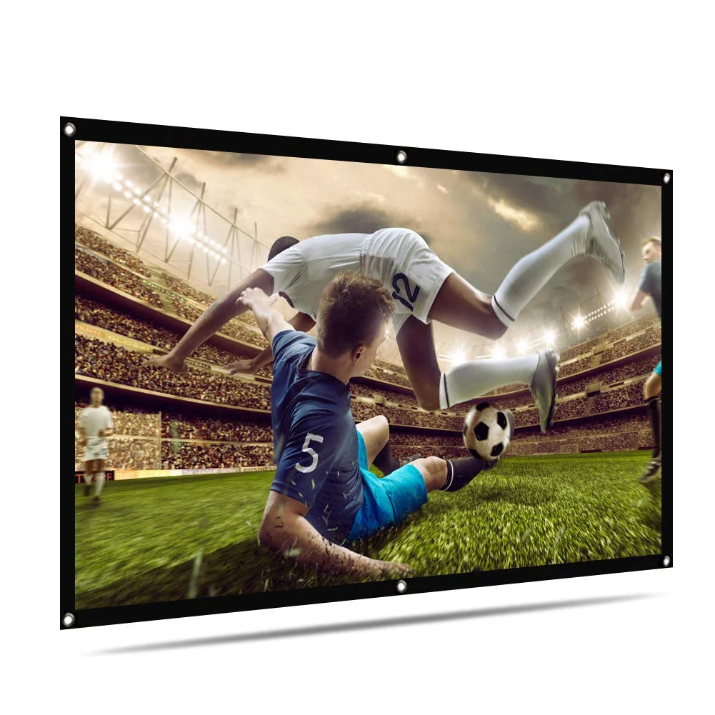100-INCH PORTABLE PROJECTOR SCREEN FOR $13.01