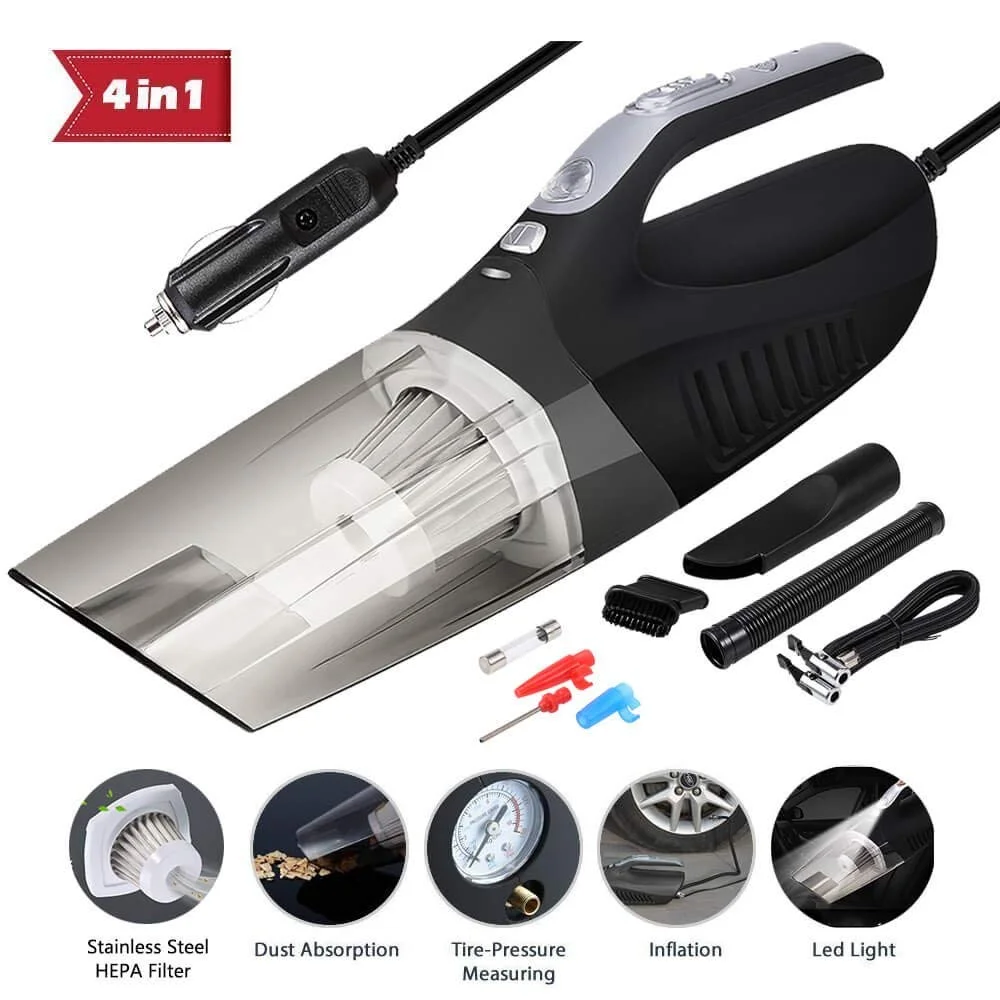 4-IN-1 PORTABLE HANDHELD CAR VACUUM CLEANER FOR $17.48