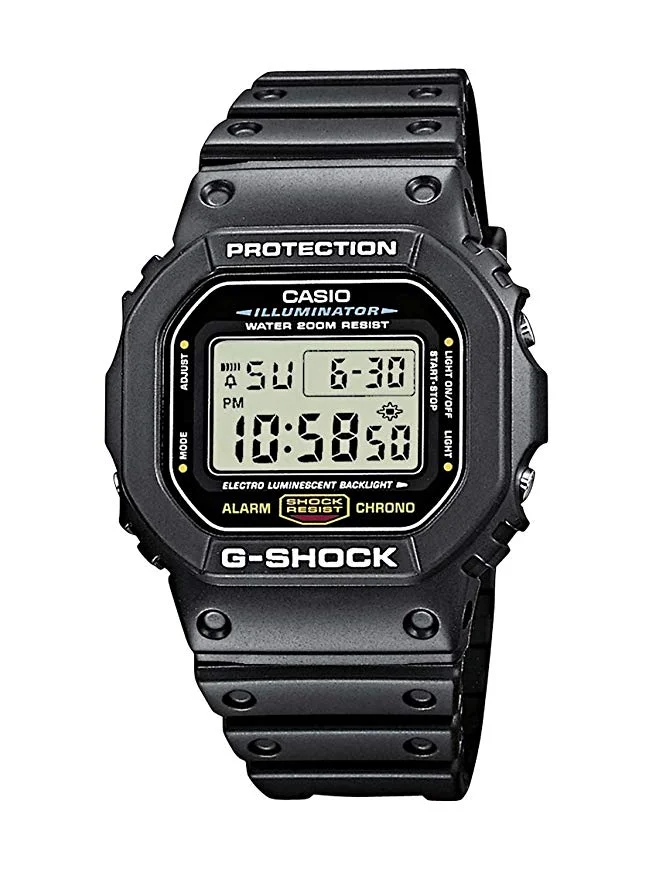 CASIO MEN'S G-SHOCK SHOCK RESISTANT BLACK RESIN SPORT WATCH FOR $44.81 