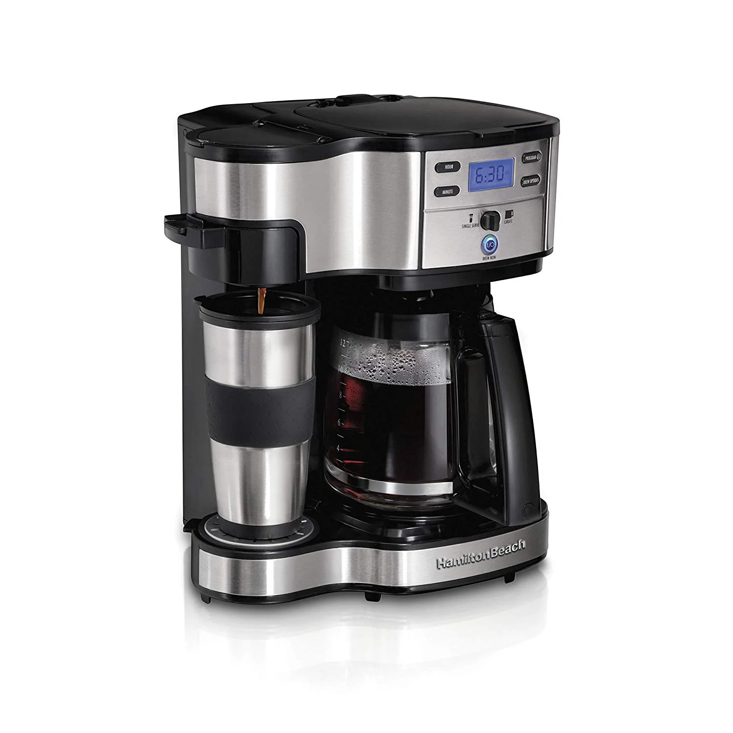 HAMILTON BEACH 2-WAY BREWER COFFEE MAKER FOR $36.99