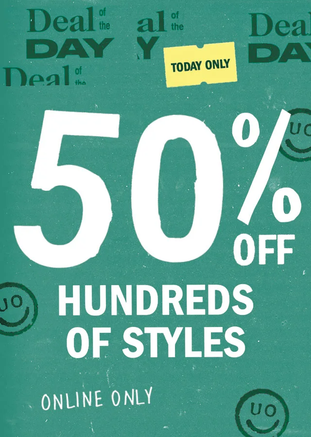 URBAN OUTFITTERS SALE: EXTRA 50% OFF HUNDREDS OF STYLES