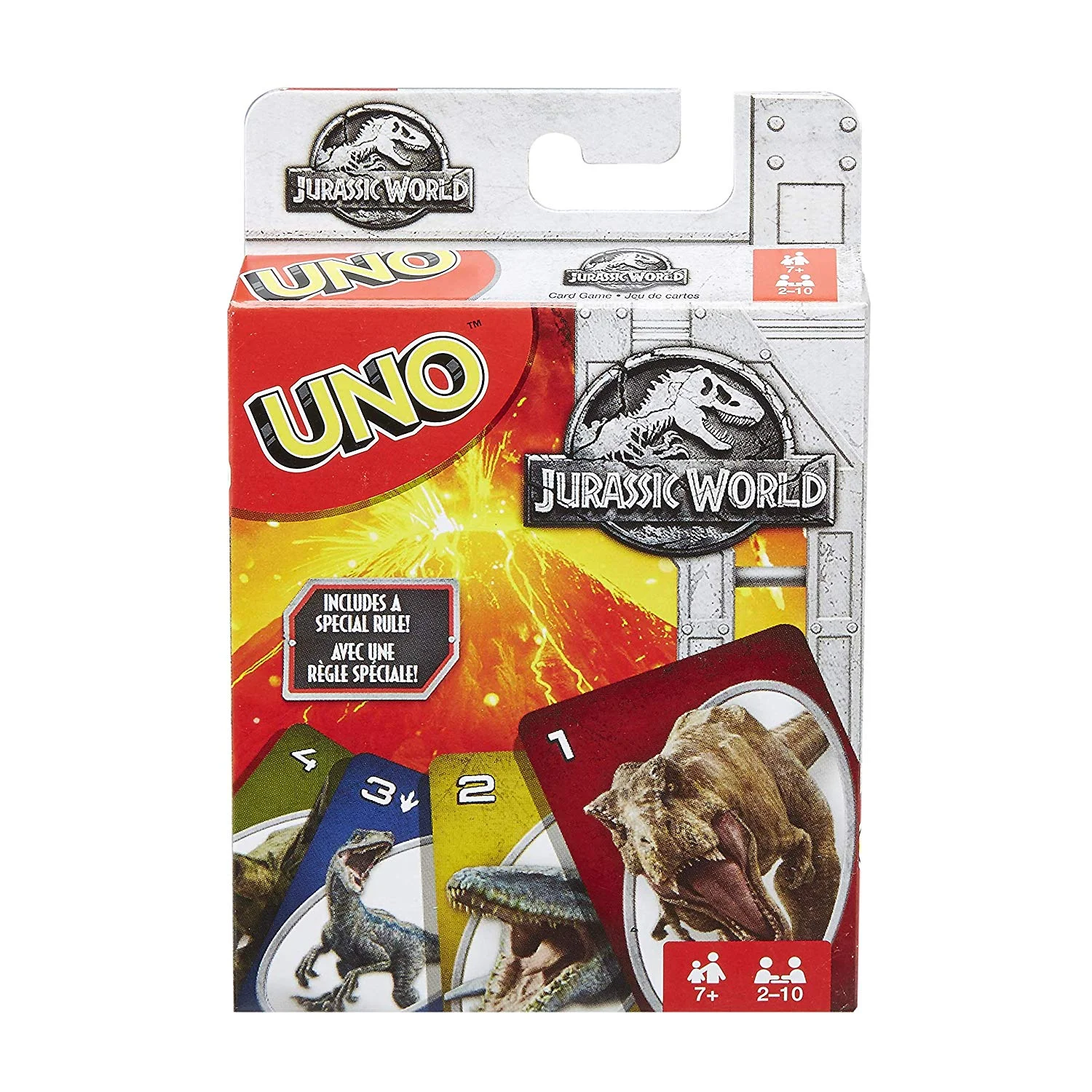 MATTEL JURASSIC WORLD UNO CARD GAME FOR $3.99