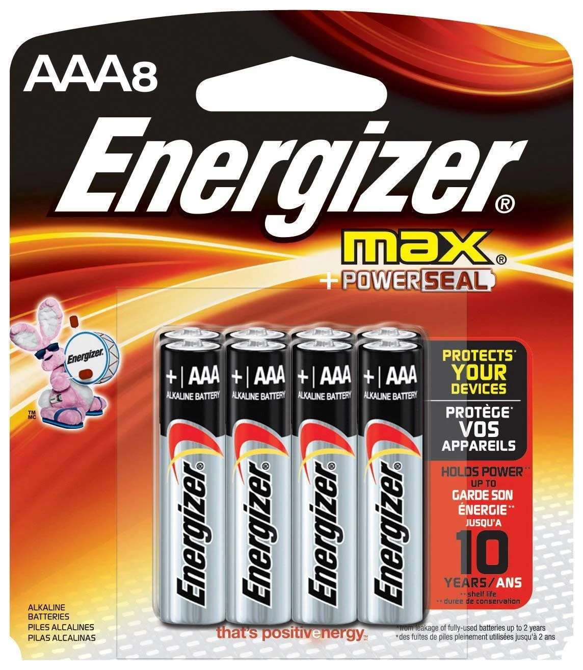 AAA BATTERIES, 8 COUNT - ENERGIZER MAX PREMIUM ALKALINE FOR $3.37