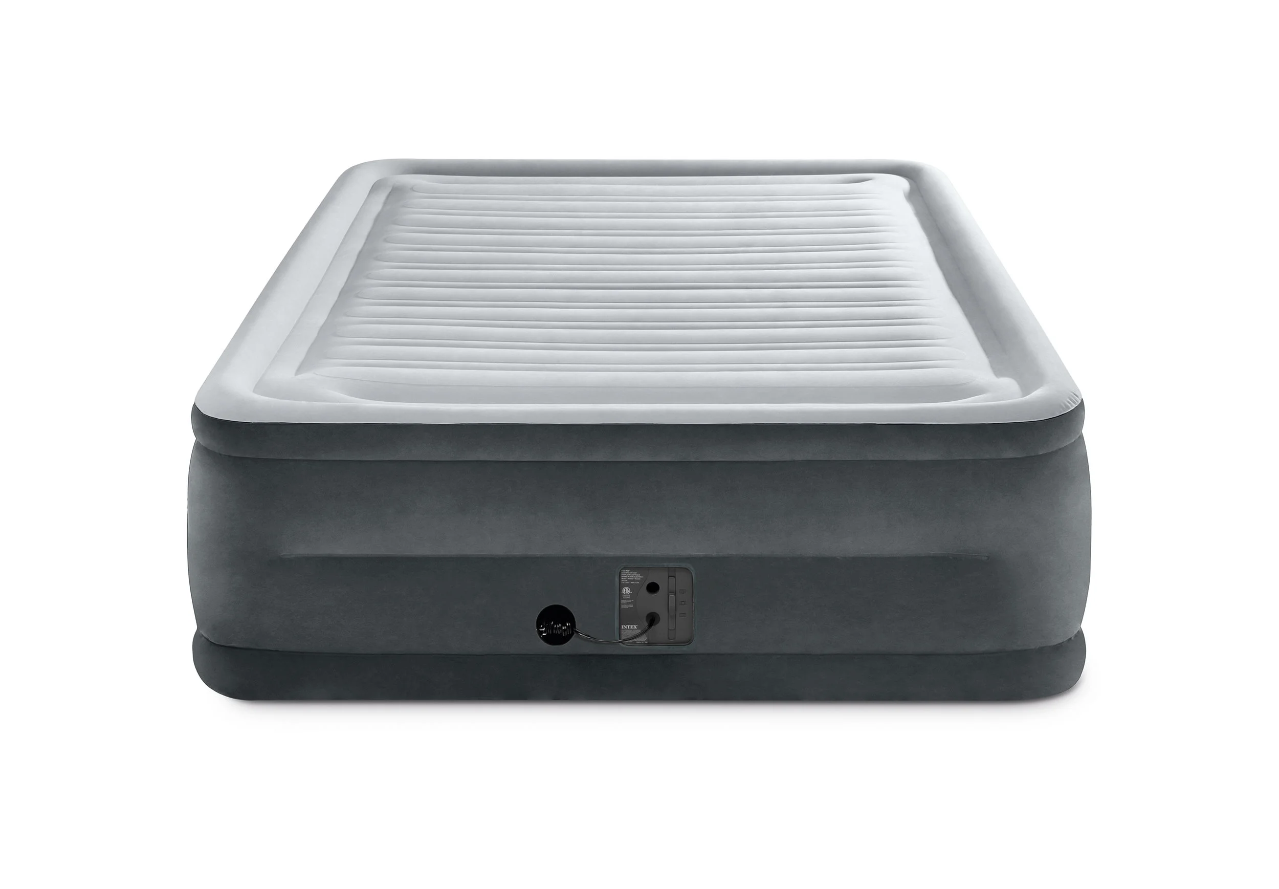 INTEX COMFORT PLUSH QUEEN AIR MATTRESS WITH BUILT-IN PUMP FOR $39.99