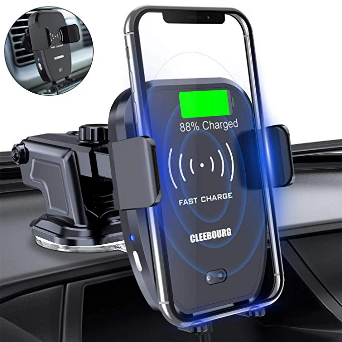 CAR VENT PHONE HOLDER WITH QI WIRELESS CHARGING FOR $17.49