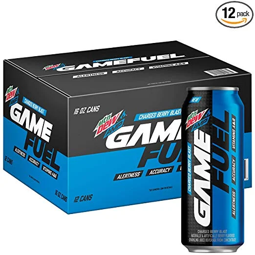 MTN DEW AMP GAME FUEL (12 PACK) FOR $15.99