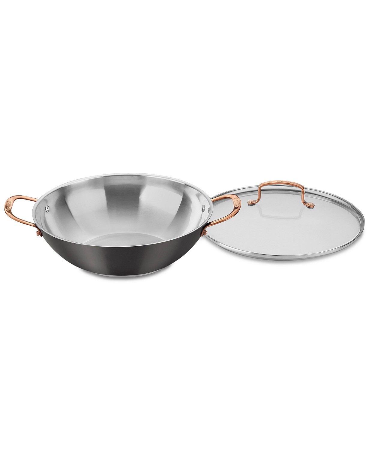 CUISINART ONYX BLACK &amp; ROSE GOLD ALL-PURPOSE PAN &amp; LID FOR $18.99