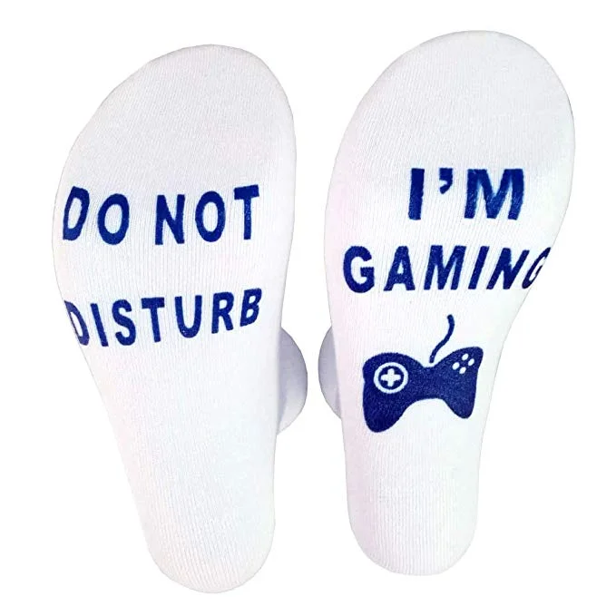 DO NOT DISTURB I'M GAMING SOCKS FOR $3.49