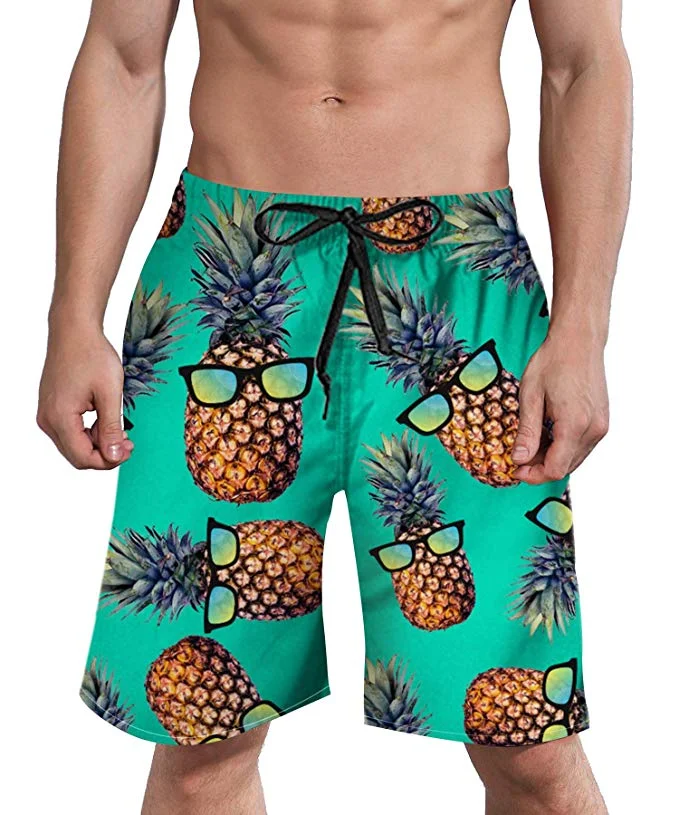 COOL PINEAPPLE MENS SWIM TRUNKS FOR $16.01