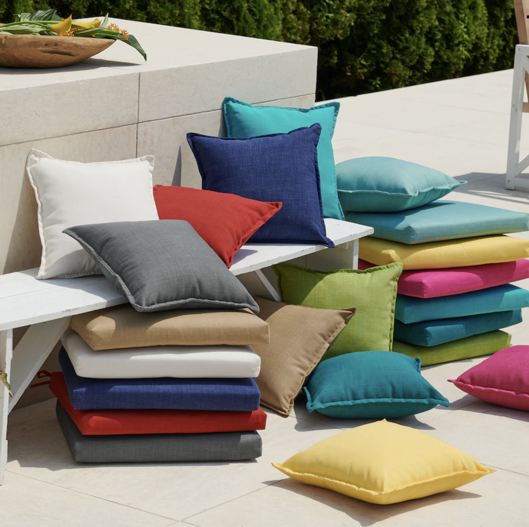 SONOMA OUTDOOR THROW PILLOWS FOR $8.63
