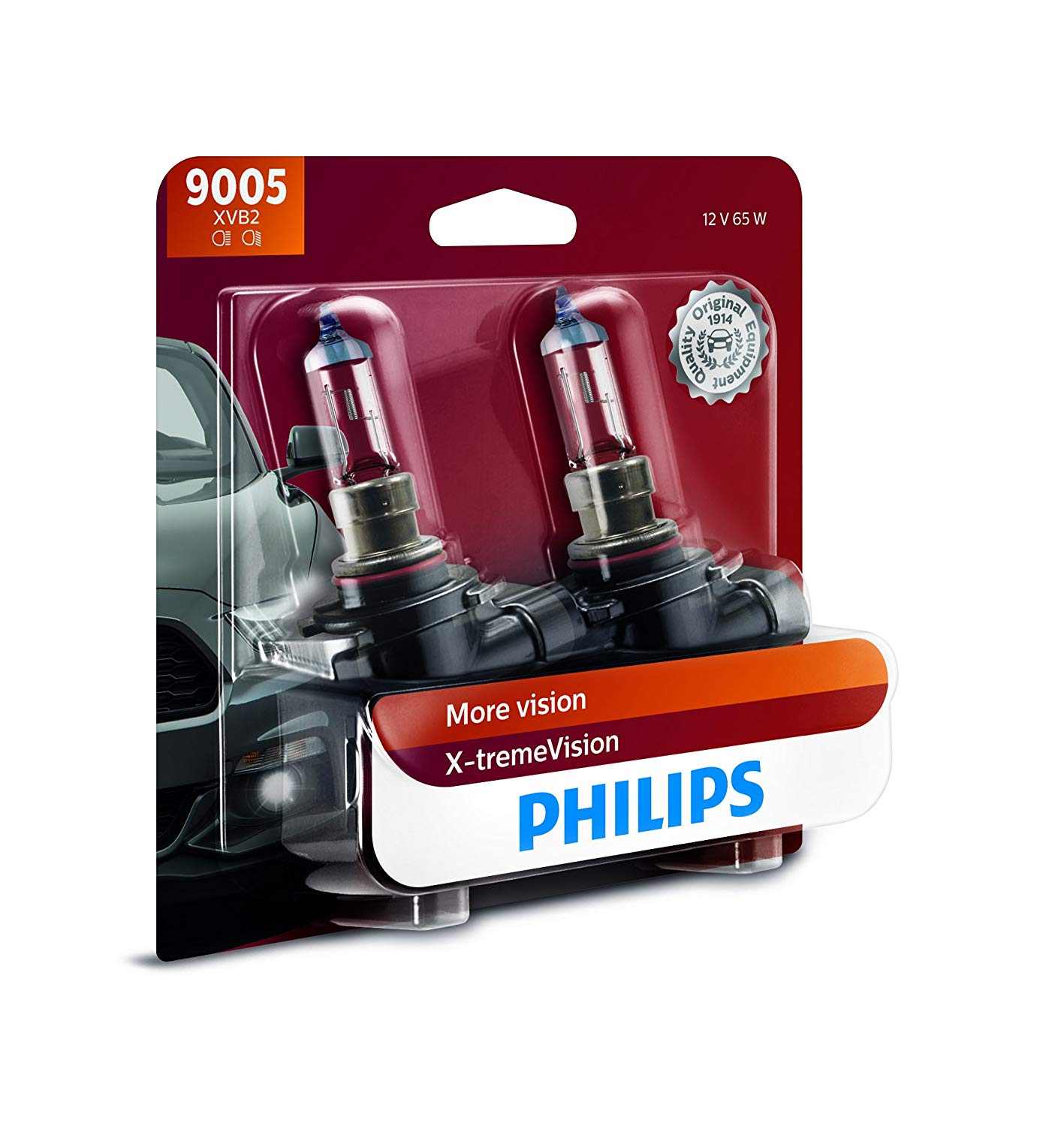 PHILIPS X-TREMEVISION UPGRADE HEADLIGHT BULBS (2 PACK) FOR 14.08