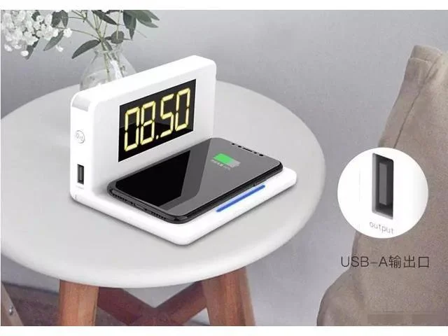 3-IN-1 ALARM CLOCK WITH WIRELESS CHARGING PAD AND NIGHT LIGHT FOR $38.99
