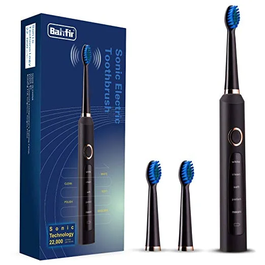 SONIC ELECTRIC TOOTHBRUSH WITH REPLACEMENT HEADS FOR $12.59