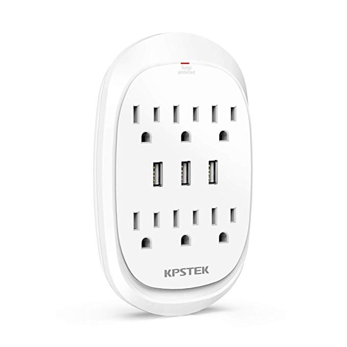 6-AC OUTLET + 3-USB PORT SURGE PROTECTOR FOR $9.44