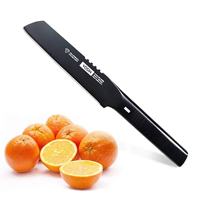 STAINLESS STEEL CUTTER WITH RUBBER HANDLE FOR $6.29