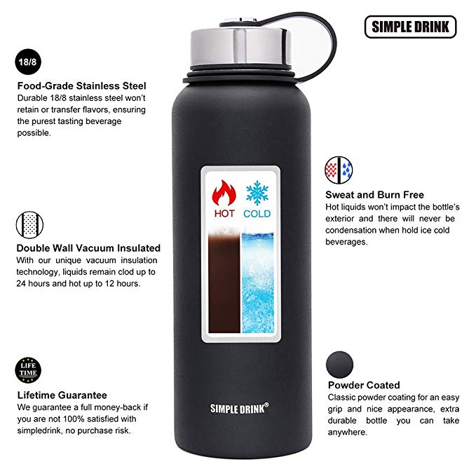 30OZ INSULATED STAINLESS STEEL WATER BOTTLE FOR $5.99
