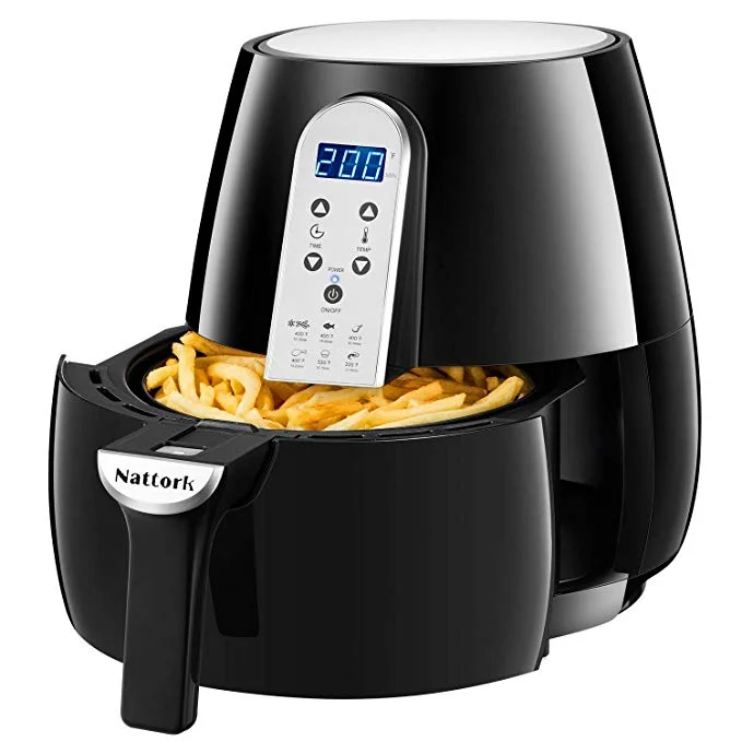 4.5 QUART SMART PROGRAMMABLE ELECTRIC AIR FRYER FOR $49.99