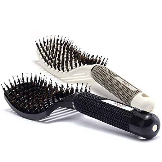 SET OF 2 CURVED DETANGLING HAIR BRUSHES FOR $7.20