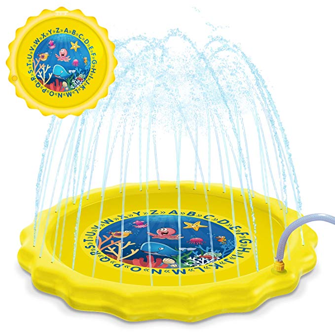 SPRINKLE AND SPLASH PLAY MAT FOR $10.99