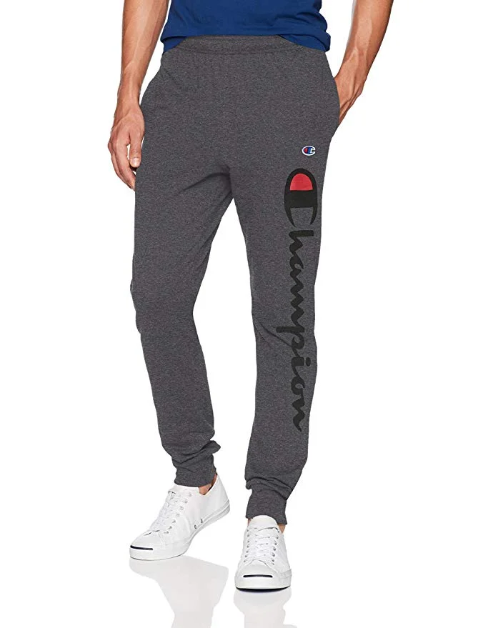 CHAMPION MENS CLASSIC JERSEY VERTICAL SCRIPT JOGGERS FOR $19.99