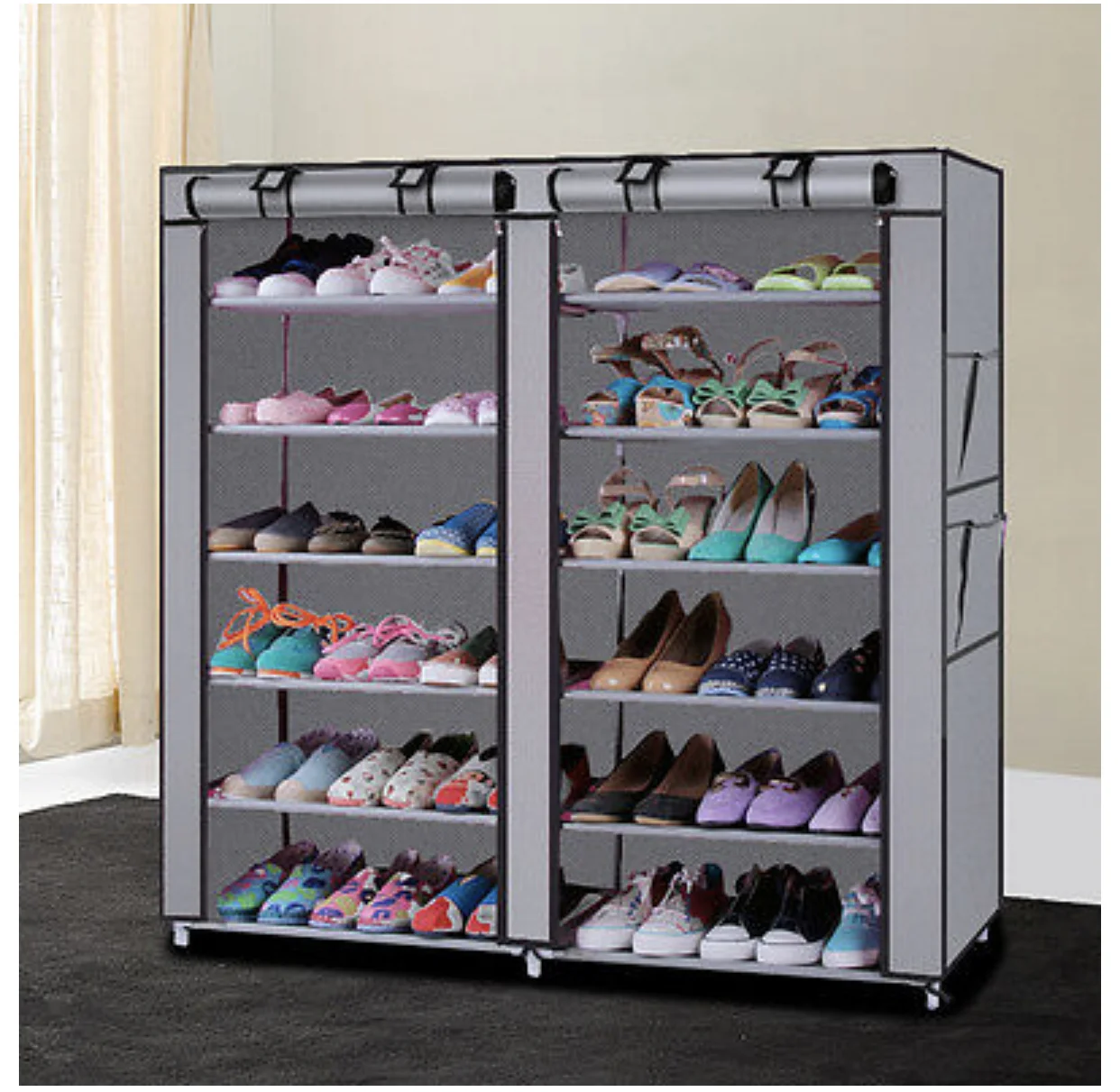 6-TIER SHOE RACK STORAGE CLOSET ORGANIZER FOR $15.69