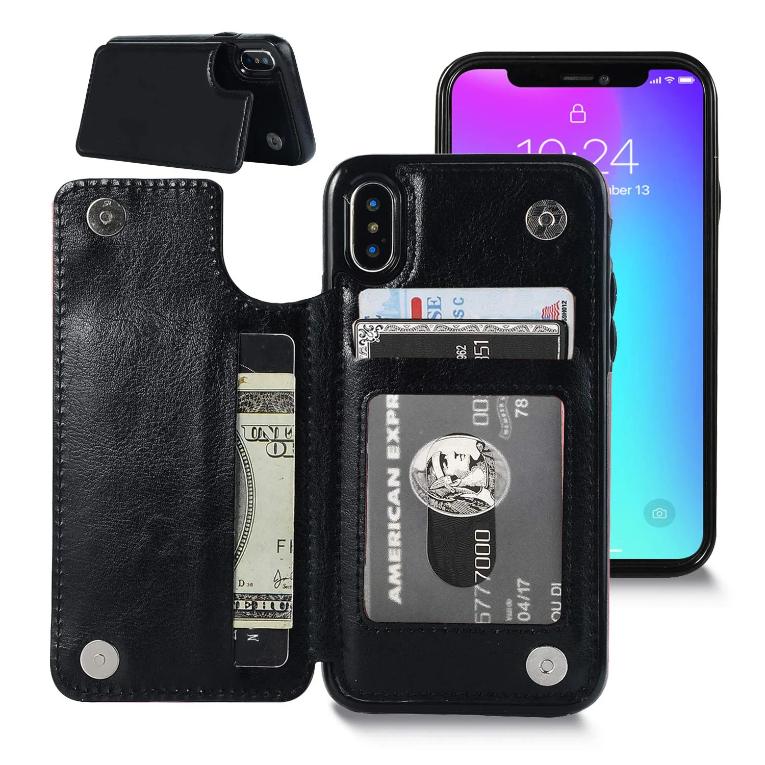 IPHONE XS MAX WALLET CASES FOR $8.99