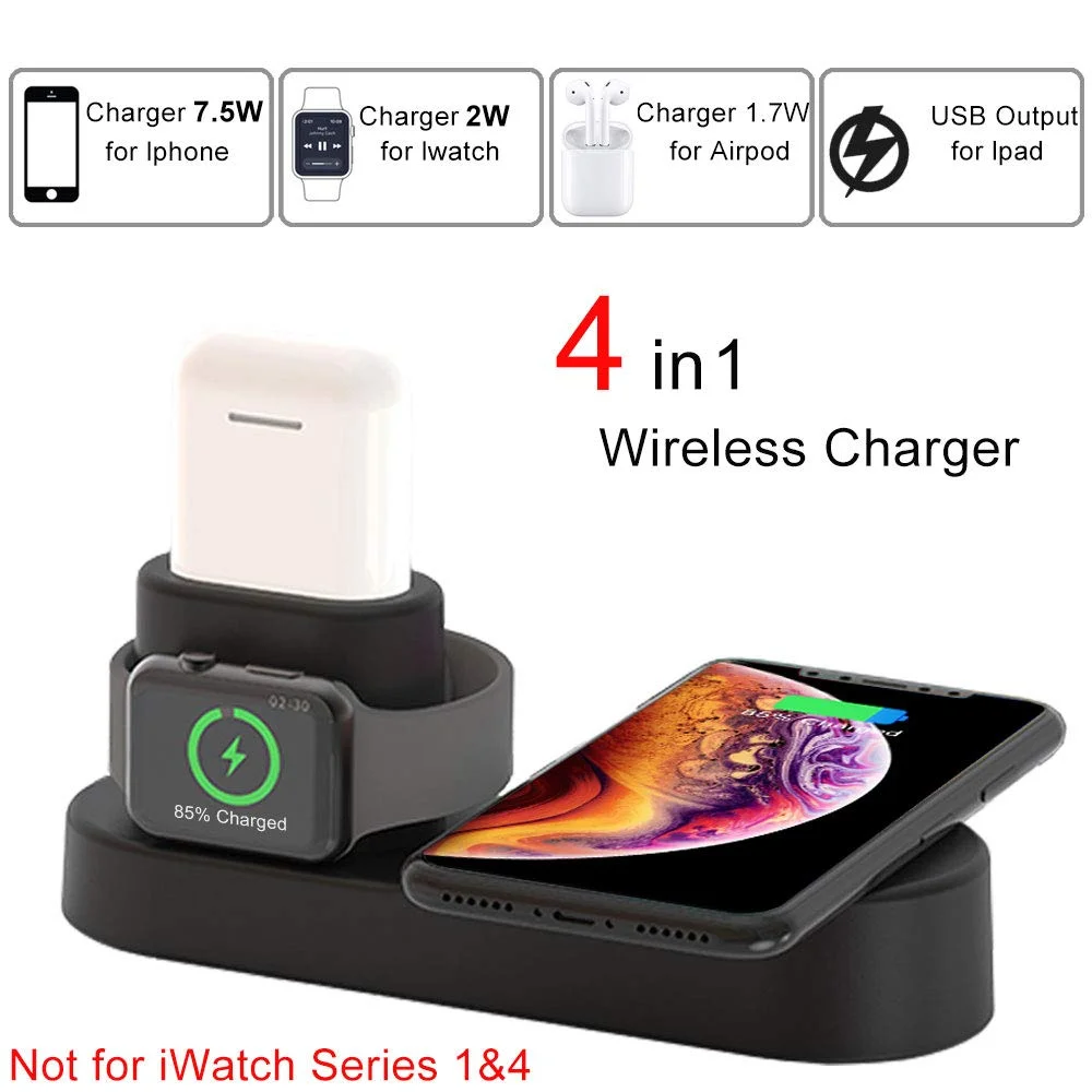4-IN-1 WIRELESS CHARGING DOCK (CELL PHONE, AIRPODS, APPLE WATCH, AND TABLET) FOR $15.99