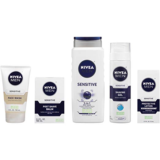 NIVEA MEN DAPPER DUFFEL 5 PIECE COLLECTION GIFT SET FOR $15.00