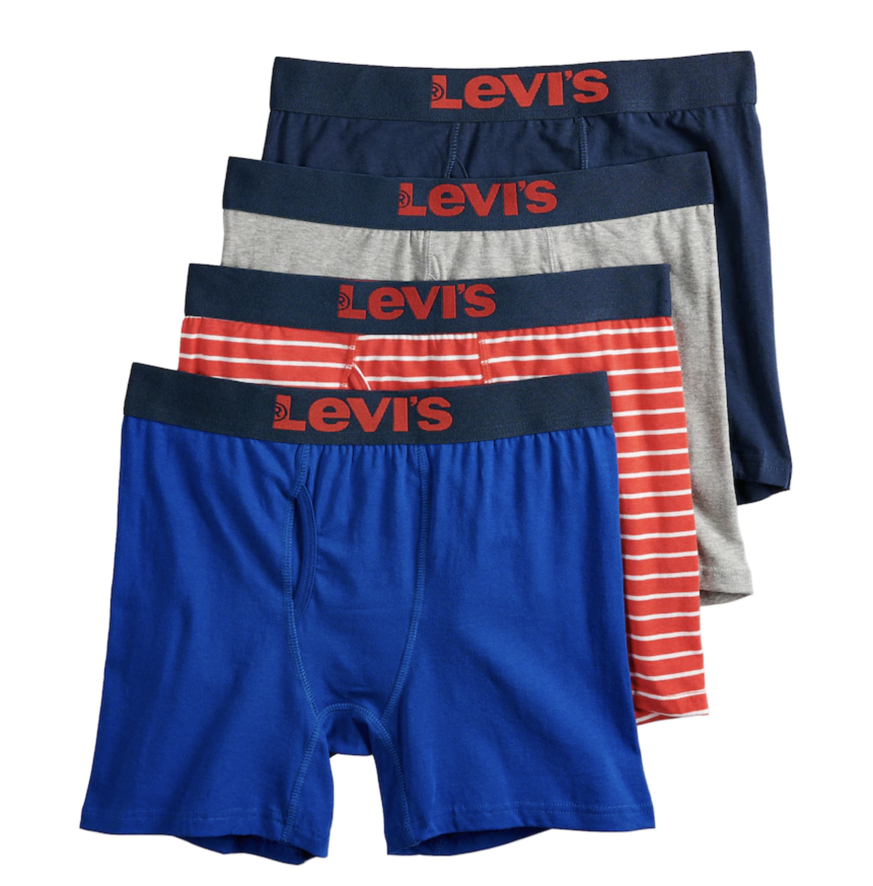 LEVI'S MEN'S 4-PACK BOXERS FOR $10.60