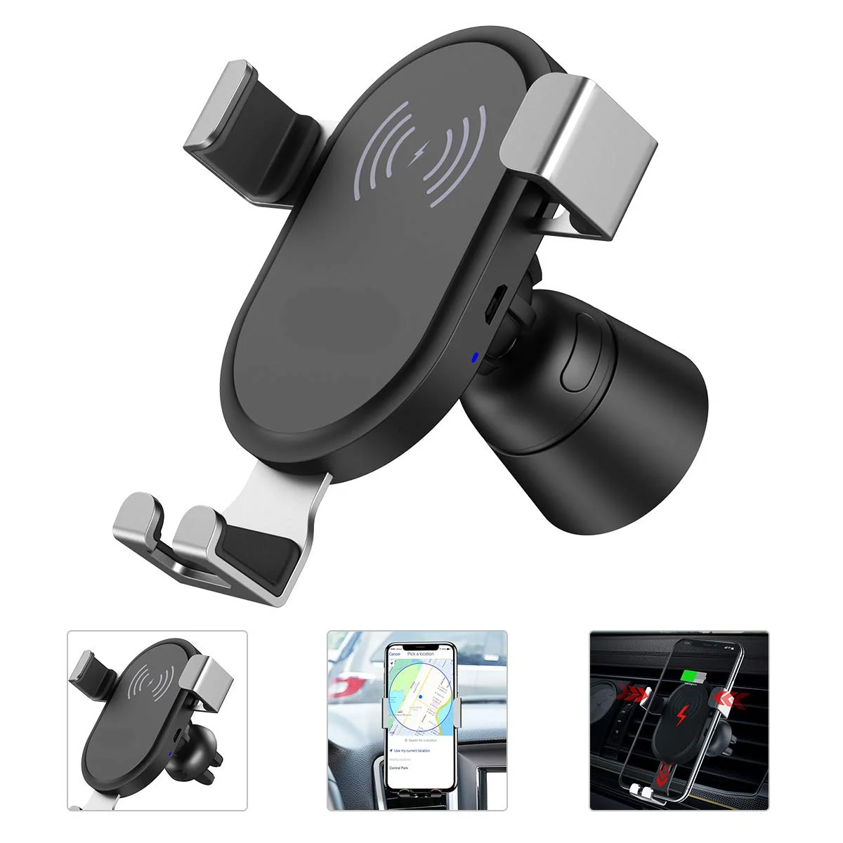 2-IN-1 CAR MOUNT CELL PHONE HOLDER AND WIRELESS CHARGER FOR $10.00