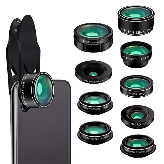 9-IN-1 CELL PHONE LENS KIT FOR $10.49