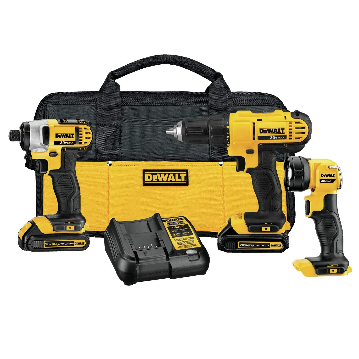 DEWALT 20V MAX 3-TOOL COMBO KIT FOR $159.00