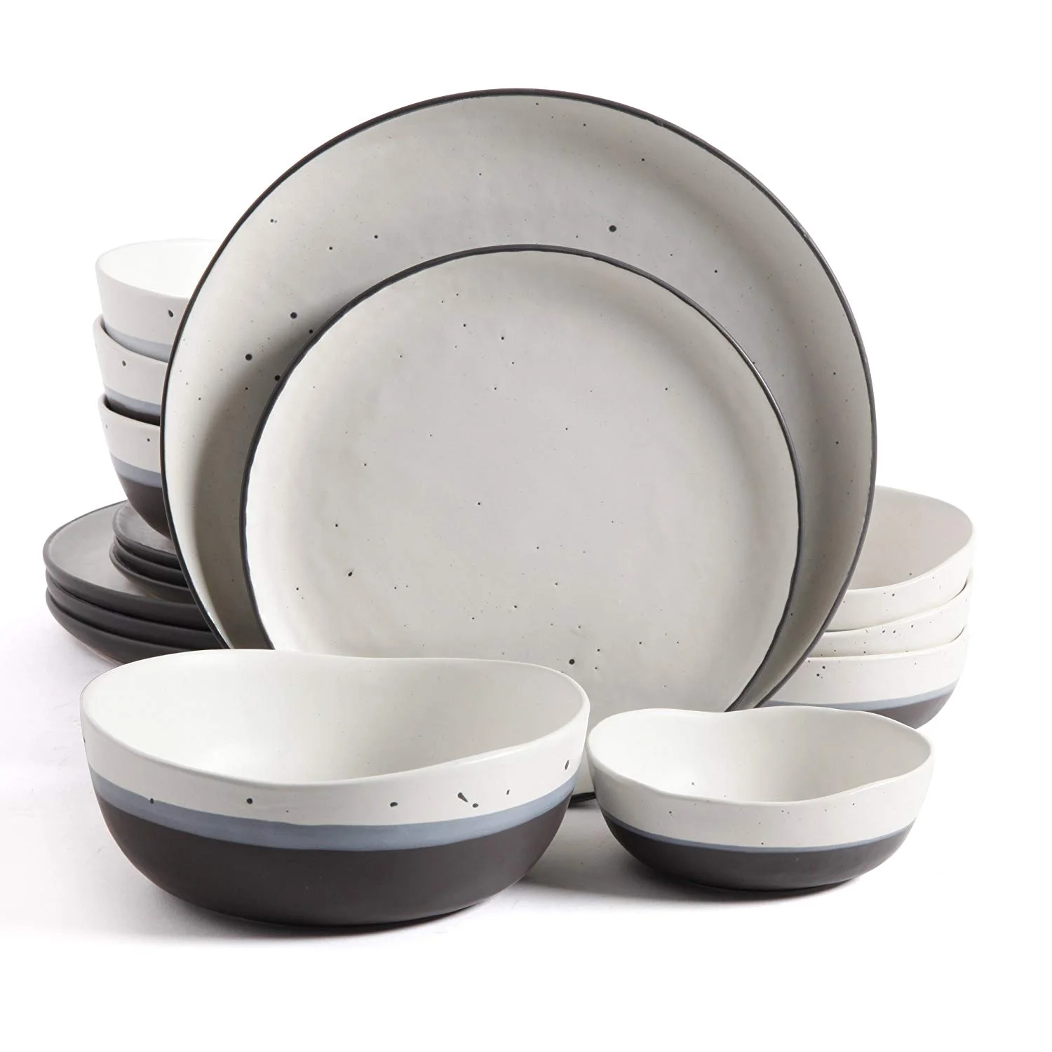 GIBSON ELITE RHINEBECK 16 PIECE DINNERWARE SET FOR $39.99
