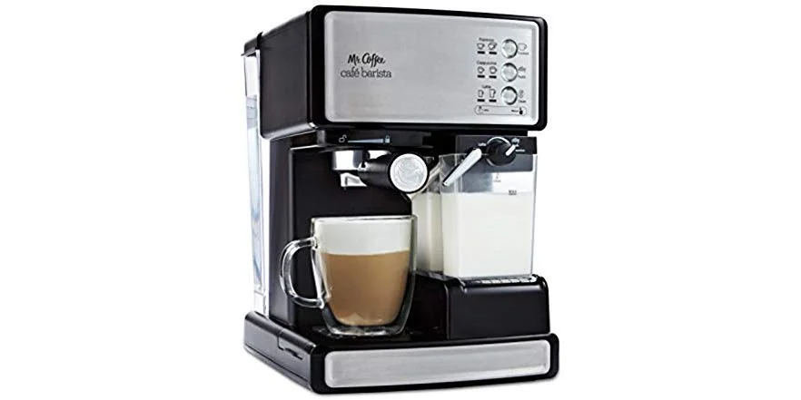 MR. COFFEE CAFE BARISTA ESPRESSO AND CAPPUCCINO MAKER FOR $129.99