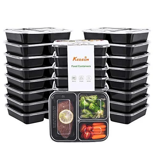 30 PACK OF 3-COMPARTMENT MEAL PREP CONTAINERS FOR $10.19